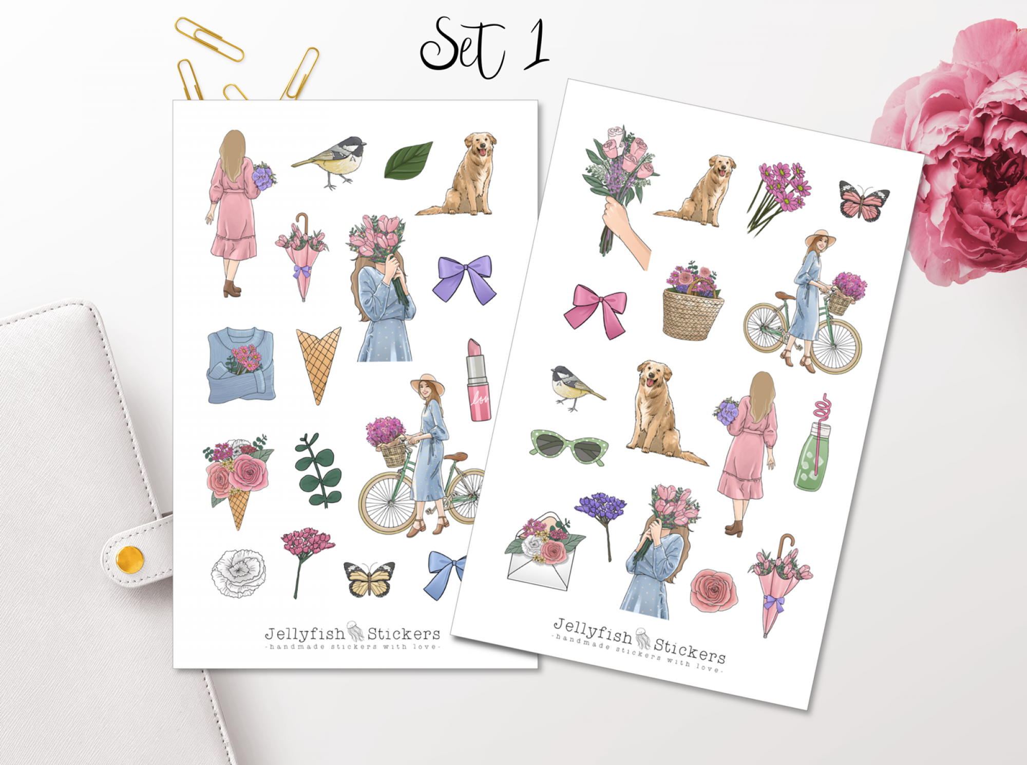 Girls Summer Sticker Set